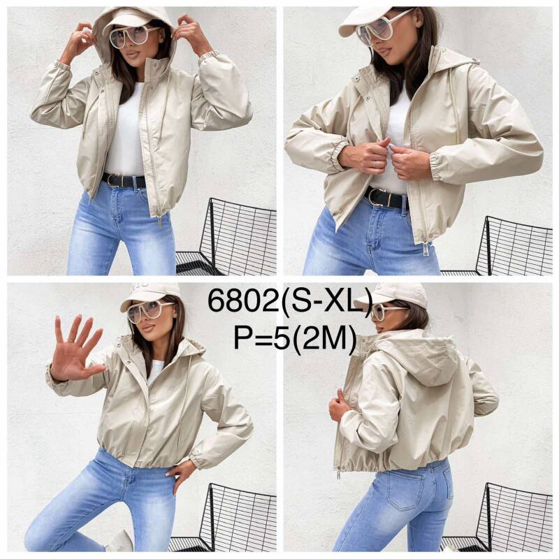 Kurtki damskie cienki Roz S-XL , 1 Kolor Paczka 5 szt